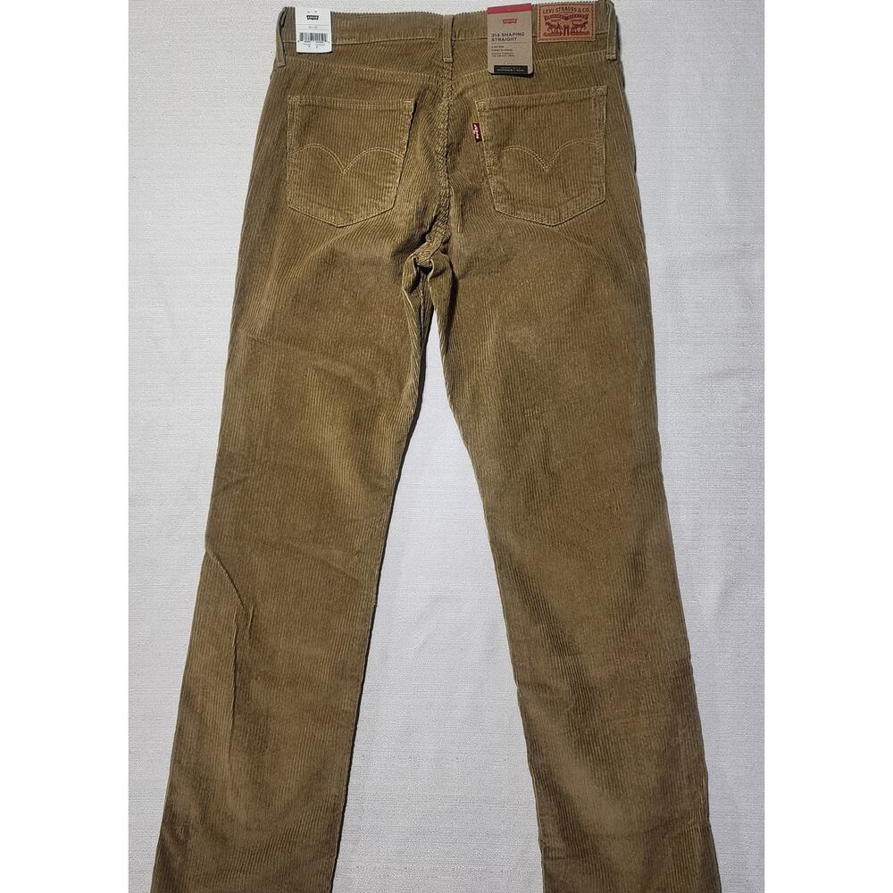 Levi's 314 mid rise 30 x30 corduroy women's - Picture 2 of 7